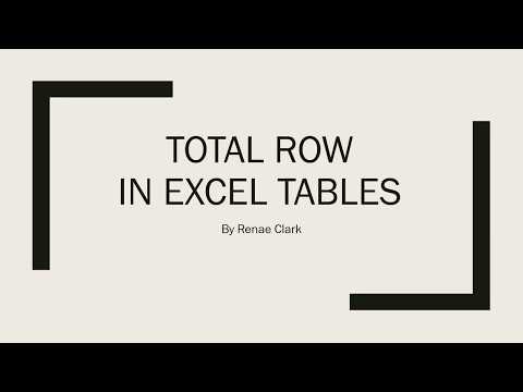 video-linktoworks-Total Row with Excel Tables in MS Excel