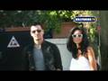 JC Chasez outside Il Pastaio