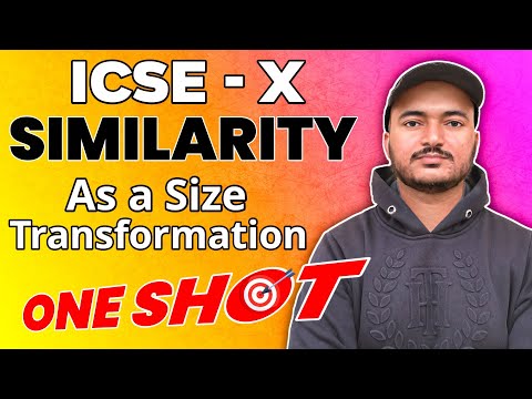 Similarity ( As a size Transformation) | Class 10th Math Chapter 15  | R.S.Aggarwal Math | ICSE MATH