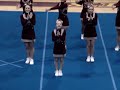 This is my youngest's FIRST Varsity Cheer meet, she's the short one, of course.The won First Place.