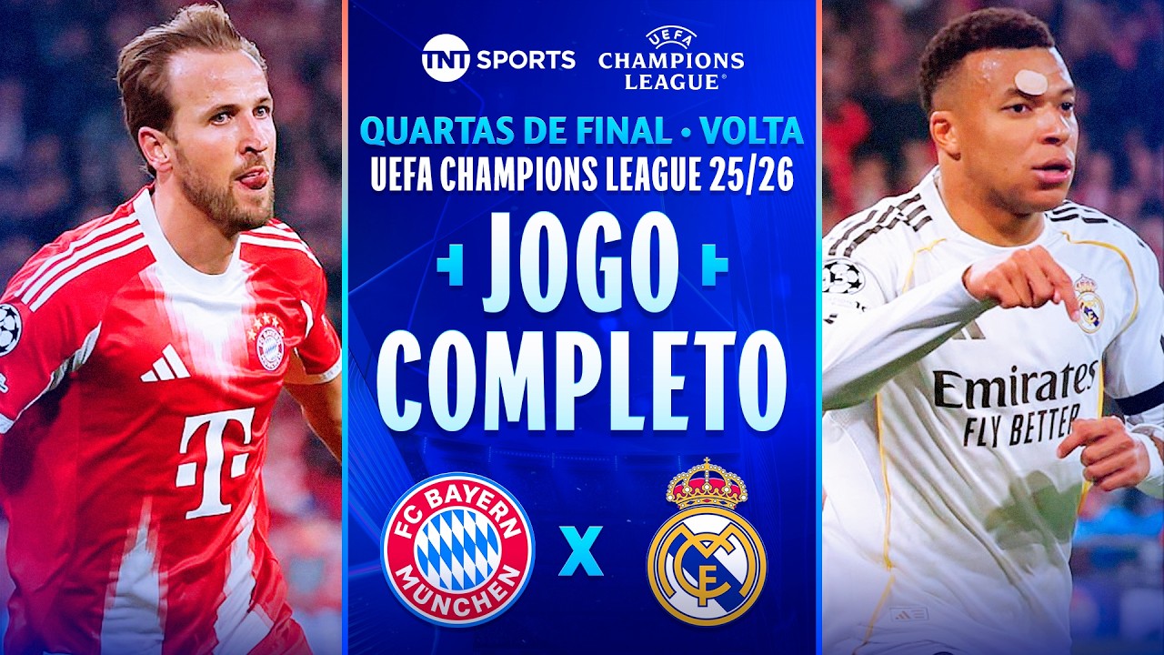 Bayern De Munique 4X3 Real Madrid | Jogo Completo | Quartas De Final | Champions League 2025/26