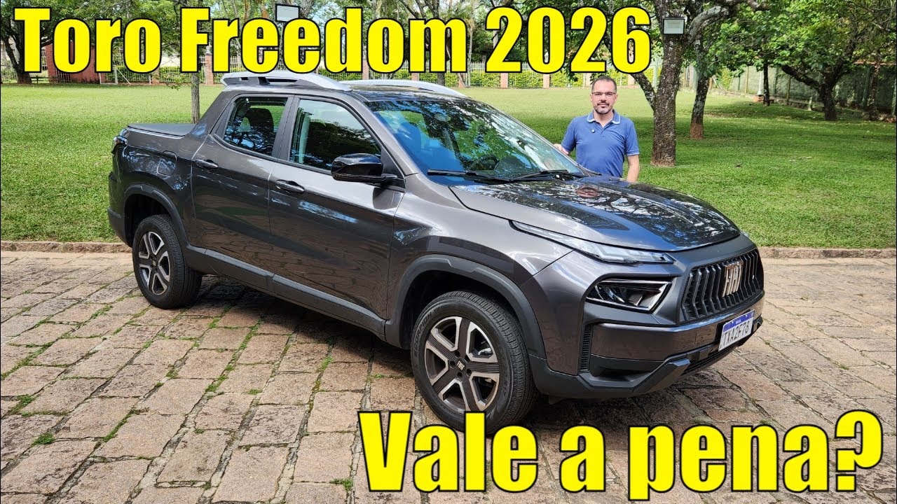 Avaliação: Fiat Toro Freedom 2026 - Vale a pena?