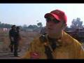 Firefighters dose flames aboard Marine Corps Base