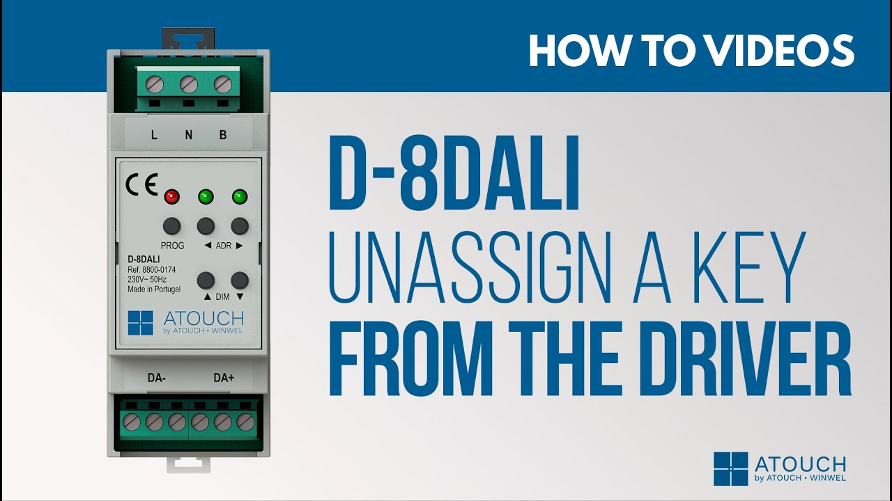 D-8DALI - Unassigning a key from a DALI driver