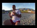 Cantona does beach soccer