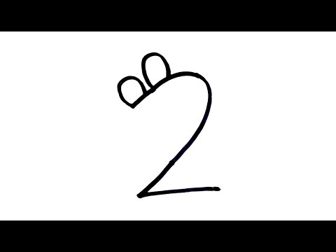 video-linktoworks-Easy Art ! How to draw rat from 2 number step by step ...