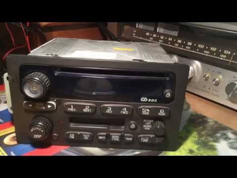 how to unlock gm factory cd player