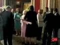 Michelle Obama break protocol Queen Elizabeth II