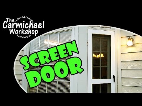 how to build a screen door