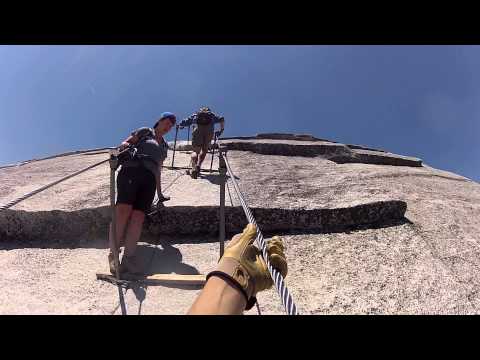 yosemite - This is Gabe and I summiting Half Dome in Yosemite National Park on June 3, 2013 via the cables route. We began the hike at 7:25am from the Upper Pines campg...