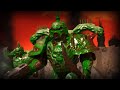 Space Marines fights Chaos Nurgle Marines