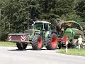 Hackschnitzelerzeugung mit einem Jenz HEM 581 Mobilhacker am Fendt 930 Vario TMS