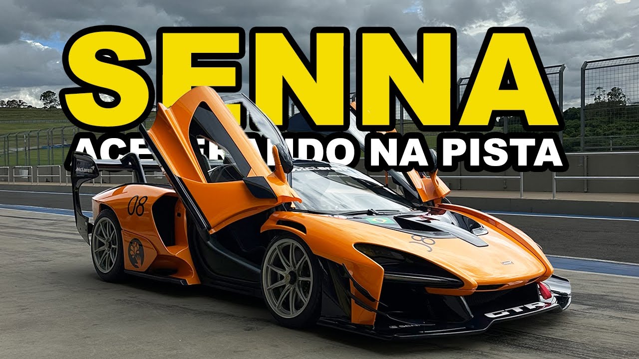 A ÚNICA MCLAREN SENNA GTR do PAÍS ACELERANDO no AUTÓDROMO!