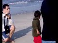 on the beach