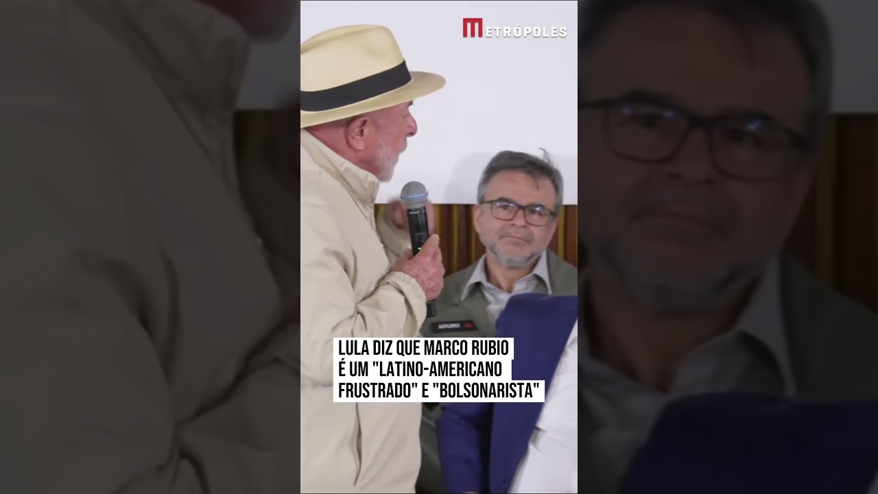 Lula diz que Marco Rubio é um "latino-americano frustrado" e "bolsonarista"