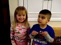 Madelyn & Aidan singing their Cubbies song