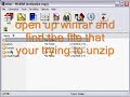 how to open .zip files (unzip files)