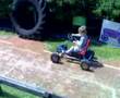 Thomas gokarting at Finkley Down