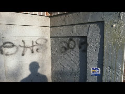school vandalized - Two schools in Mobile County started their day off having to clean up vandalism. LeFlore High School and Blount High School both had building's that were spr...