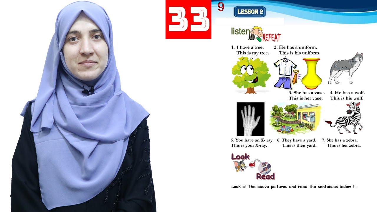 Class 4 - English _ Lesson 33 / انگلیسی څلورم ټولګی - لوست 33