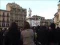 Festa in Piazza Politeama dopo le dimissioni di Cuffaro