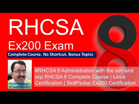 #RHCSA 9 Linux ssh and scp | RHCSA 8 Complete Course | Linux Certification | Ex200 Certification