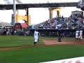st louis cardinals 2008 #1 pick brett wallace hits a 3 run homerun into the tiki bar in right field at modern woodman park in davenport iowa versus the peoria chiefs.