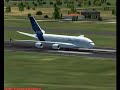 Despegue del Airbus A 380 en Ezeiza