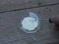 POTASSIUM BROMATE/ SULFUR  mixture ignited by sulfuric acid