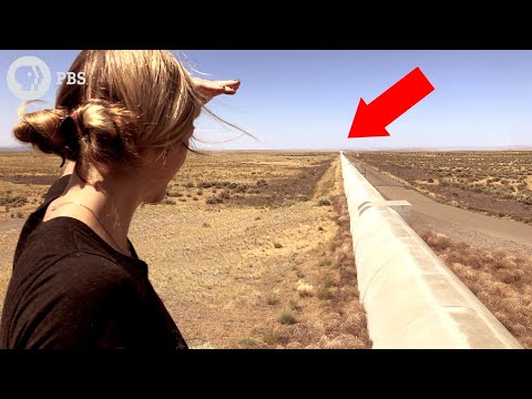Why are there giant concrete tunnels in the desert?