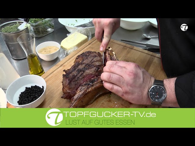 Tomahawk Steak | Blauschimmel-Käsebutter | Orangespargel | Rosmarin-Kartoffeln | Topfgucker-TV