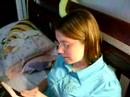 My cousin Reading a book- Twilight