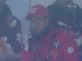 Ski jump crash in fog