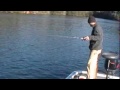 Catching Trout on lake Jocassee