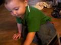 Kegan reading a book - making animal sounds
