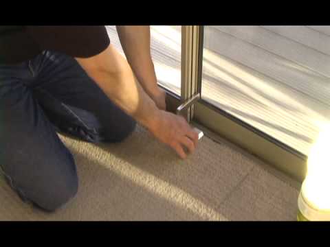 how to lock a sliding door