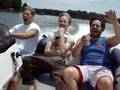Boating Buffalo Lake. Jamming Bob Marley. Good Times.