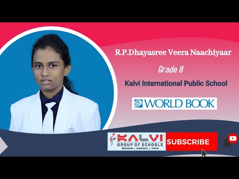 Kalvi Schools R P Dhayasree Veera Naachiyaar - Grade 08 - How people counting in past - WORLD BOOK