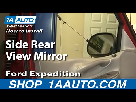 How To Install Replace Side Rear View Mirror Ford F-150 Expedition 97-03 1AAuto.com