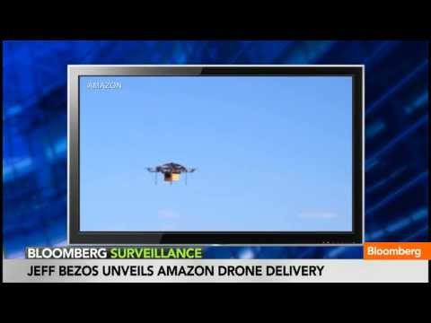 delivery - Dec. 02 (Bloomberg) -- Jeff Bezos, Chairman and CEO of Amazon.com presents the company's plans for drone delivery to Charlie Rose on Bloomberg Television's