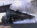 Up3985 12Feb04-North Platte Neb (Pulling off Siding)Steamy