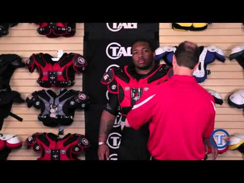 how to fit football shoulder pads