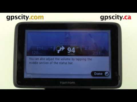 how to turn volume up on a tomtom