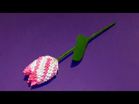 Цветки из бумаги видео