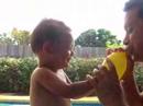 kainoa at the pool
