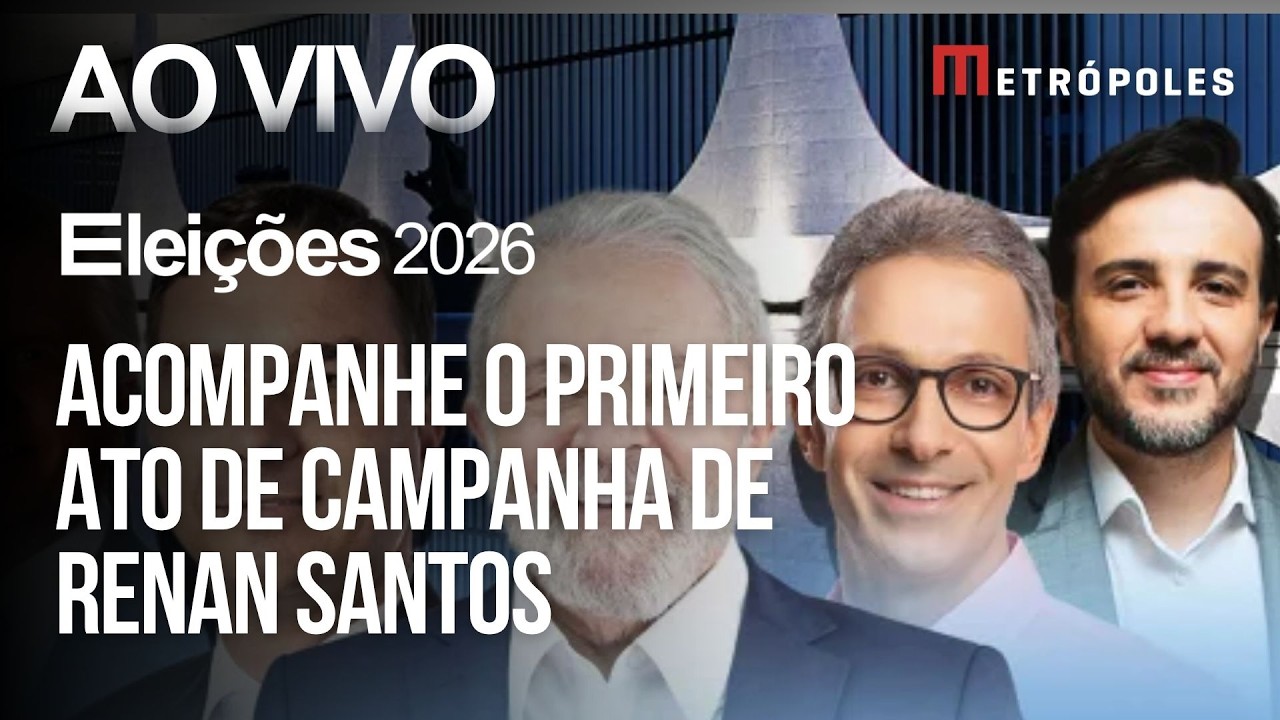 AO VIVO: Acompanhe o primeiro ato de campanha de Renan Santos