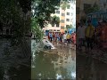 ডুবন্ত রাস্তায় গাড়ি চালাতে গিয়ে মাইক্রোবাস খালে  #shortsfeed
