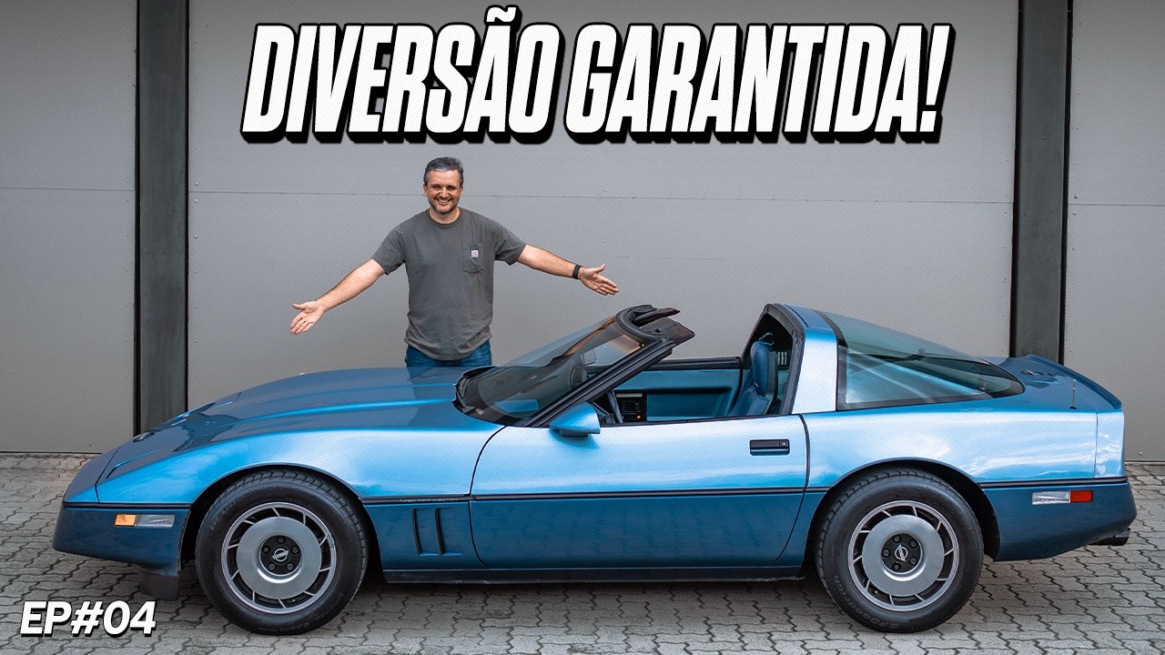 Acelerei o Corvette C4 V8 1985, o esportivo americano definitivo!