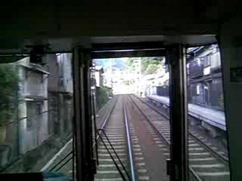 前面展望シーン・京阪京津線800系