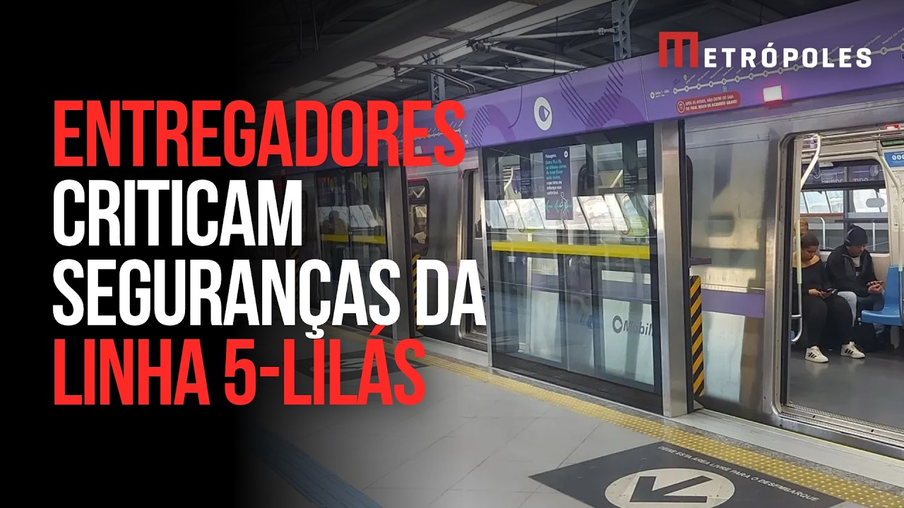 Entregadores criticam seguranças da Linha 5-Lilás